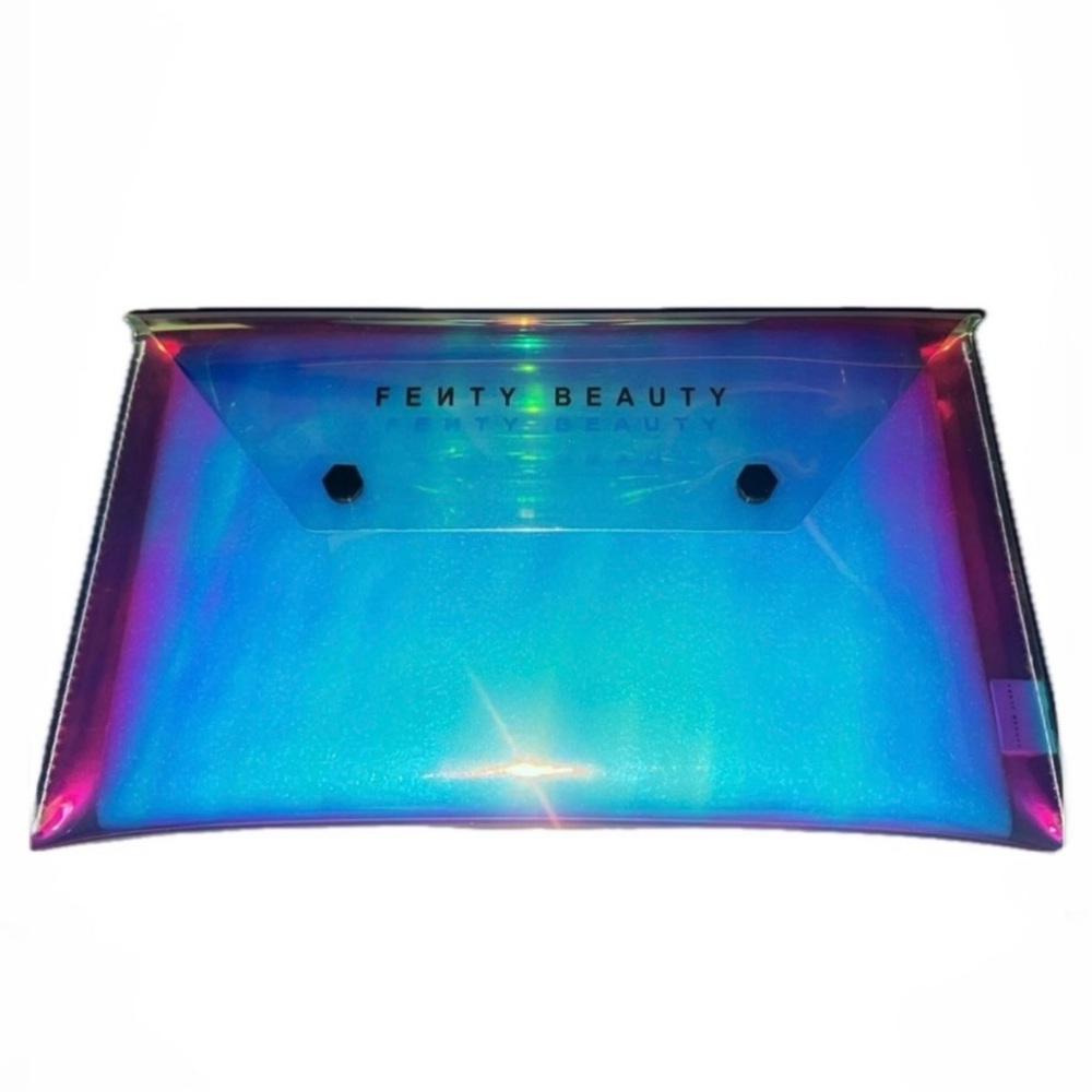 Fenty Beauty Iridescent Makeup Pouch New 11x6x1 Inch